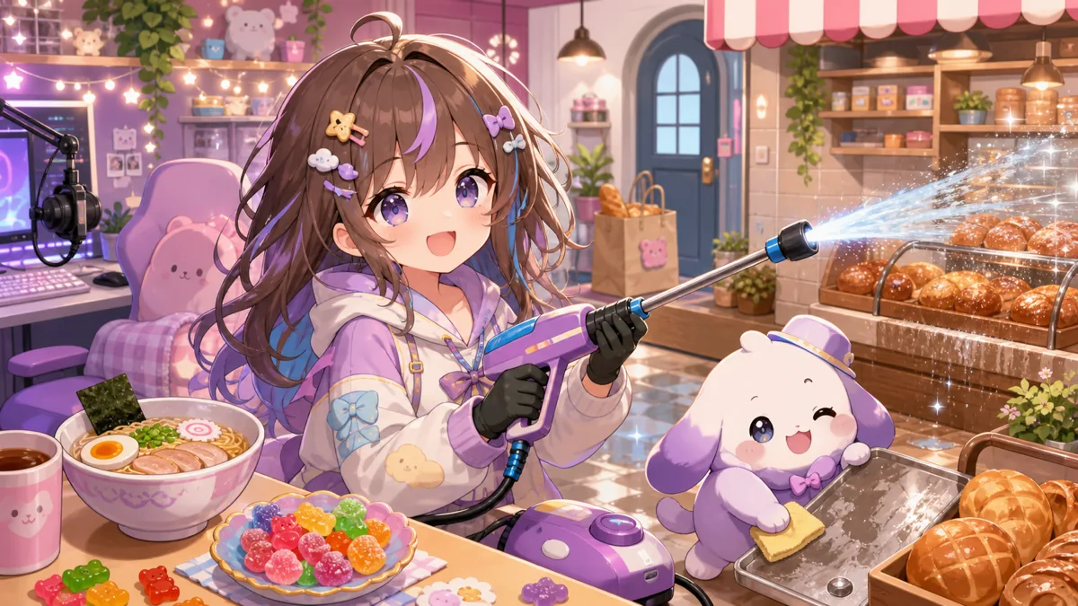 藍沢エマ、PowerWash Simulator 2切り抜きで“こだわり”談義 玄関ルールからグミお姉まで会話が転がる のV-BUZZ独自アイキャッチ