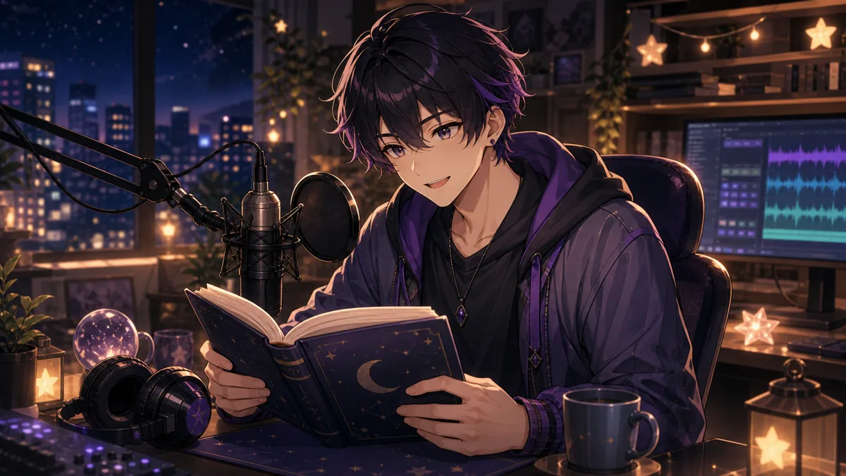 配信カードと朗読コンテンツを並べるイメージ