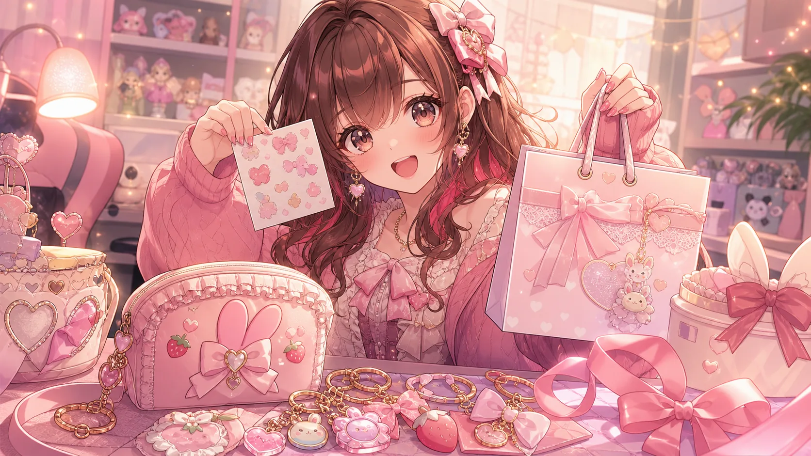 サンリオ購入品紹介の入口をイメージしたイラスト