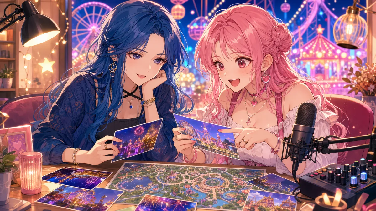 休暇中のUSJロケを振り返るオリジナル女性二人組