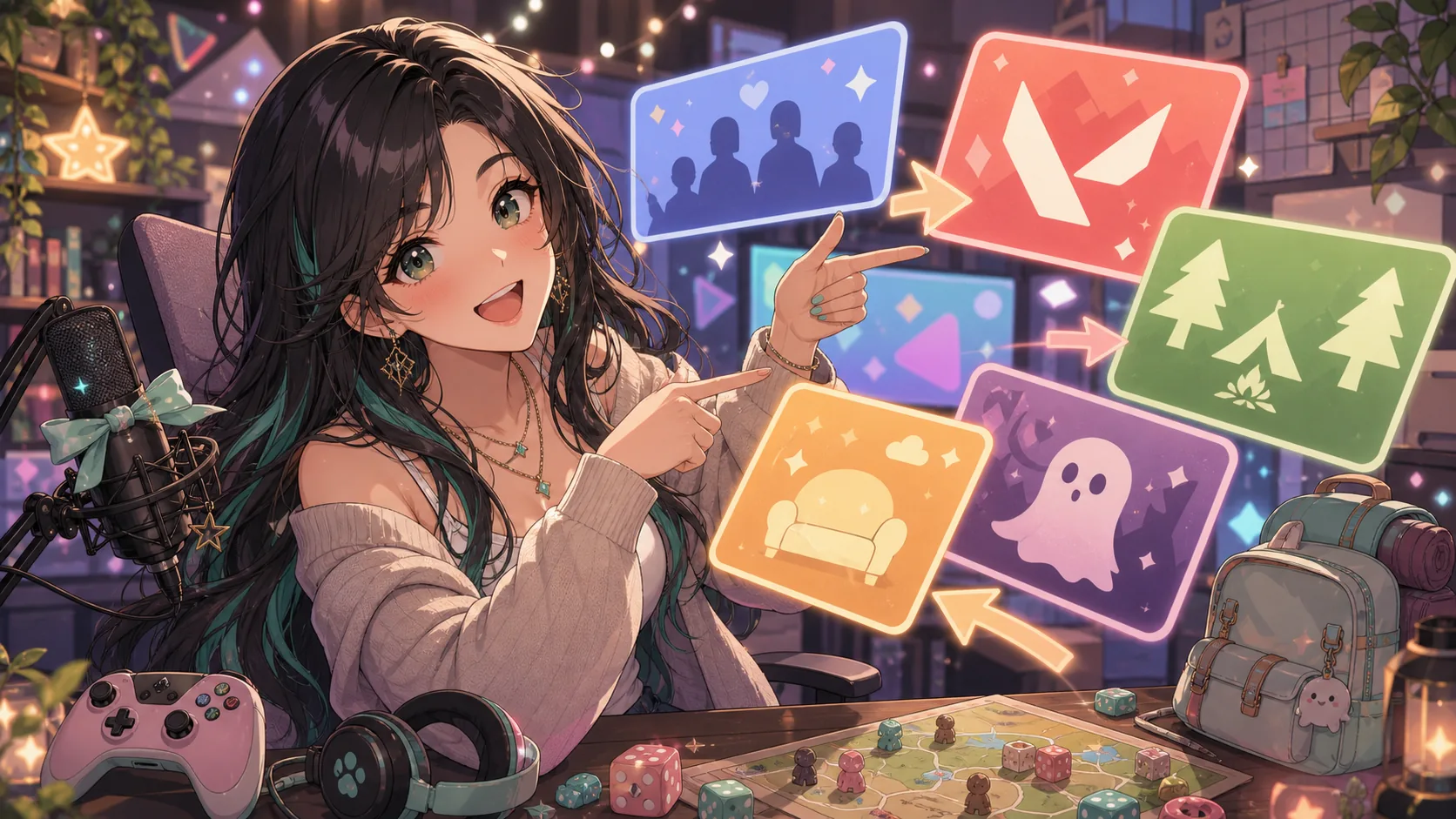 ゲームの誘いが増えていく周年配信イメージ