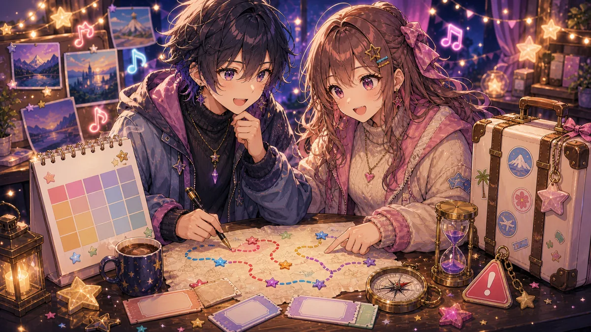わんたまらいふの発売導線確認を抽象的に描いたトラベルデスク