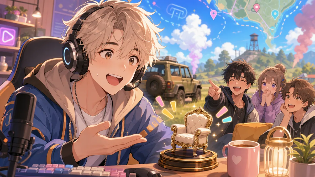 VCC PUBG公式切り抜きの入口をイメージしたオリジナルイラスト