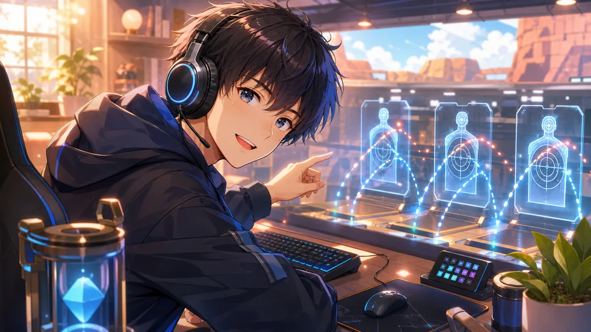 ヘムロック練習から始まるソロランクをイメージしたオリジナルイラスト