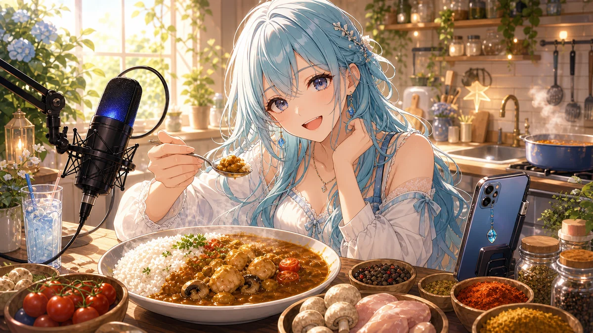 南予りゅうか、コラボカレーをリスナーと実食 スパイスの香りから皿洗いまで共有した朝の後日談 のV-BUZZ独自アイキャッチ