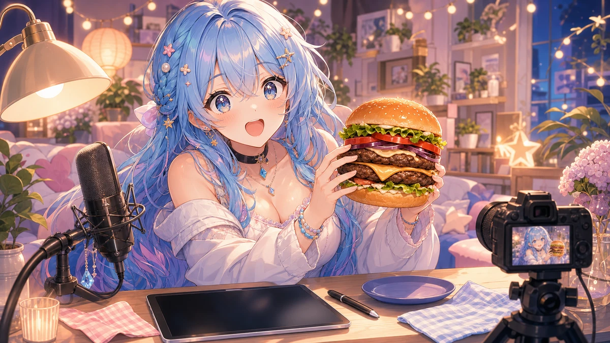 南予りゅうか、人生初ビッグマックを配信で実食 キムタク持ち素材から翌日のコラボカレー告知まで のV-BUZZ独自アイキャッチ