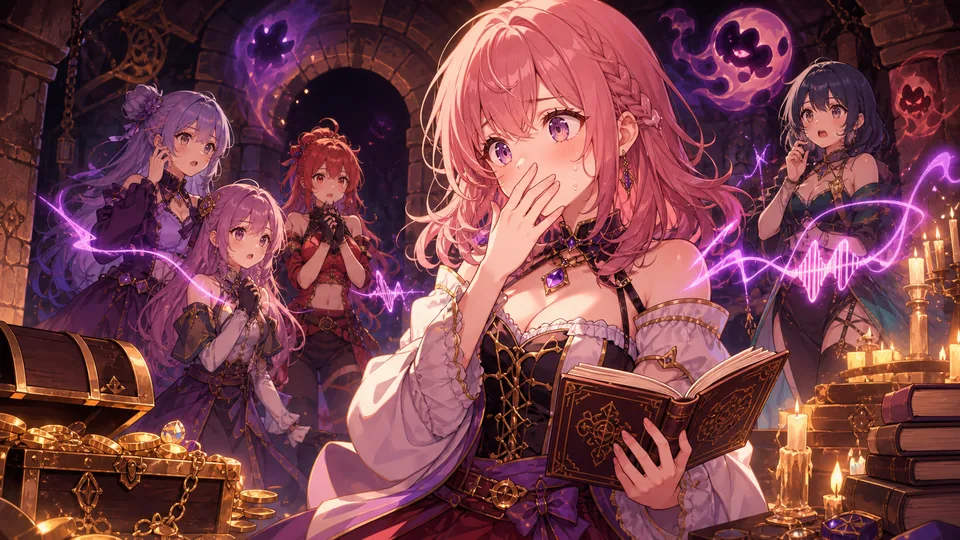 『Cursed Companions』序盤のNGワード確認をイメージしたオリジナルイラスト