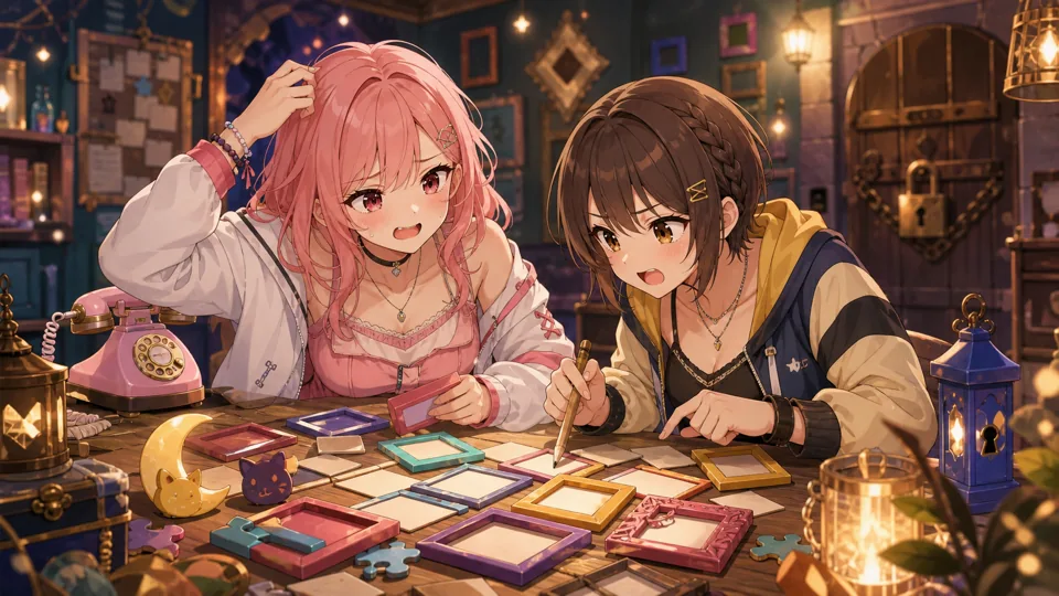中盤で手がかりを探し続けるオリジナルキャラクター