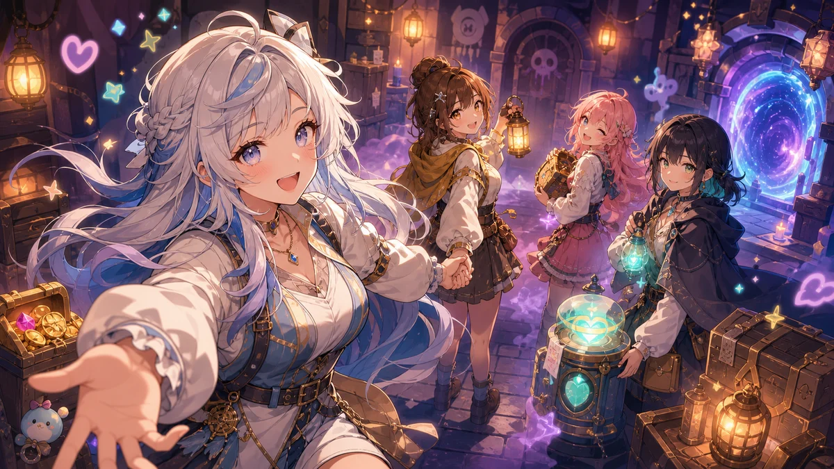 白銀ノエル『超自然スクワッド』提供配信、手つなぎ探索からワープ脱出まで4人協力の役割が見えた回 のV-BUZZ独自アイキャッチ