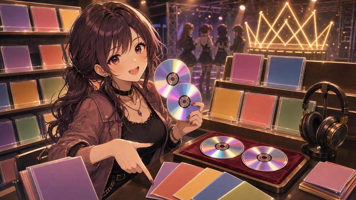 CDリリースと過去曲をつなげて確認するオリジナルキャラクターのイメージ