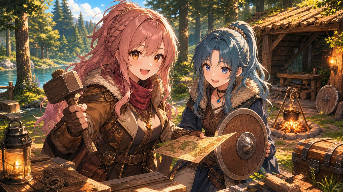 鈴葉ユミ、雪森ともりと久々の『Valheim』へ 革装備とサブ拠点づくりまで進んだ協力配信 のV-BUZZ独自アイキャッチ