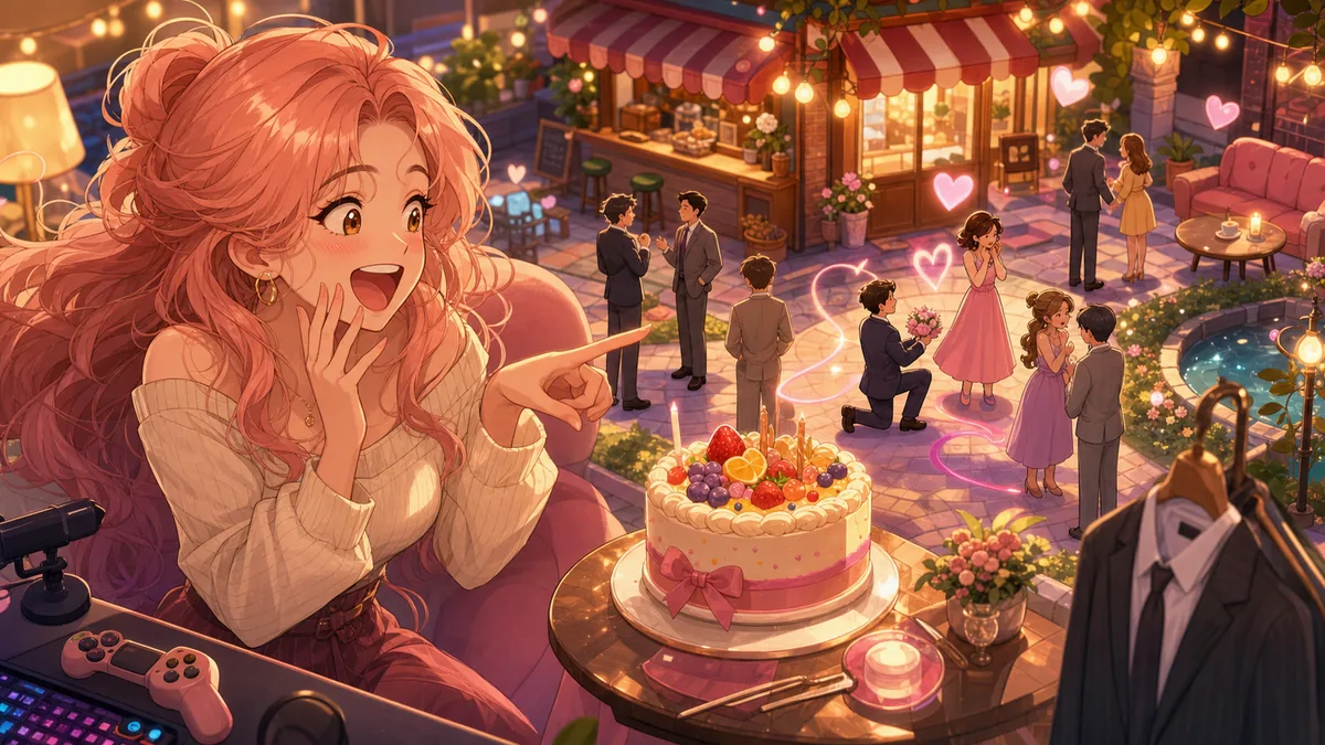 ノリノリケーキと連続告白で島の関係が動くオリジナル女性キャラクターのイメージ