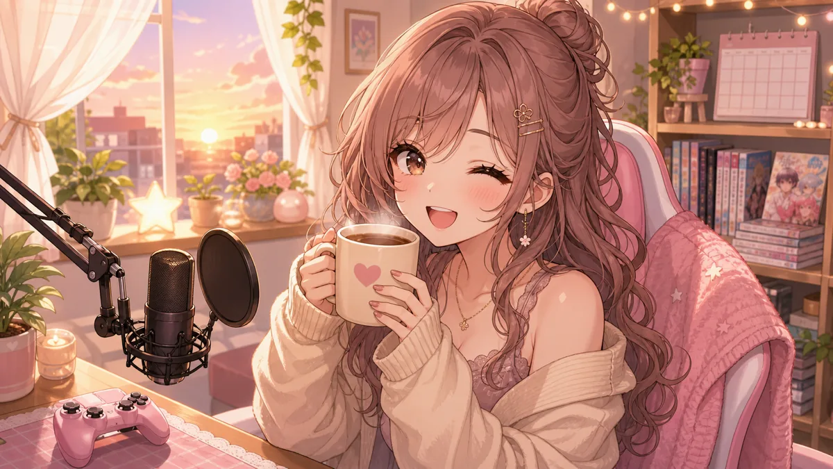 結城さくな、耐久配信明けの朝活雑談 バイオからアニメ、競馬、ラノベまで眠気まじりに話題が広がる のV-BUZZ独自アイキャッチ